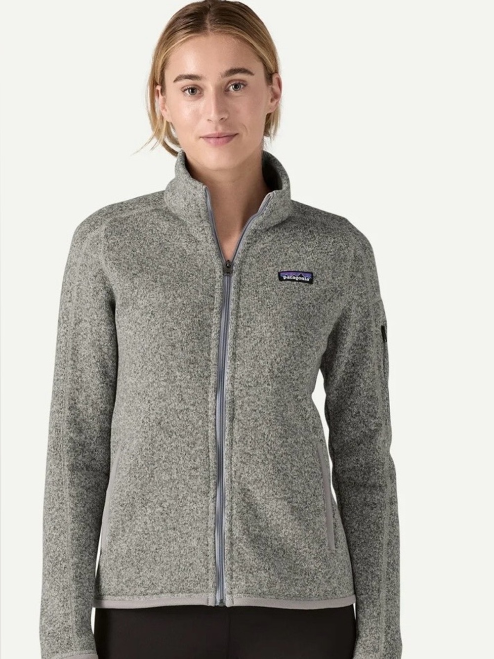 Patagonia Women’s Better Sweater Heather Gray Full-Zip Fleece Jacket